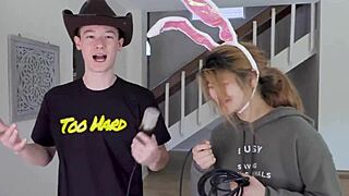 hung ripped teen realizes he's not ready for phat ass latina