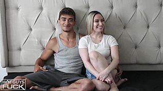 hung ripped teen realizes he's not ready for phat ass latina