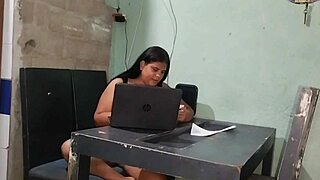 i saw this colombian chubby teen get horny with her stepdad and make him horny too