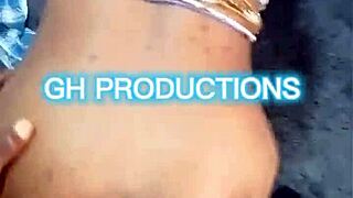 little african teen slut bends over for deep doggy action