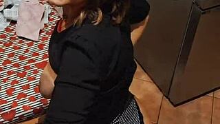 Teresa, A Tattooed Milf, Blows Her Lover In Homemade Video