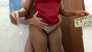 maid lets unprotected entry and surprises with internal cum