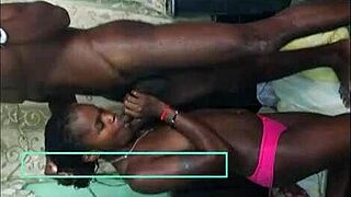 Wow, interracial gangbang with multiple creampies on white girl by two black guys!