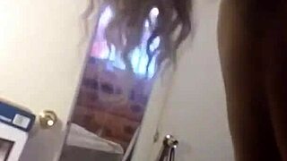 Husband and wife enjoy homemade intimate moments together.