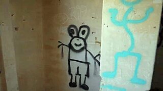 Beautiful Davcina gives deepthroat blowjob outdoors.