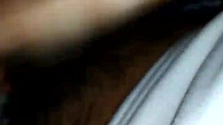 Latina brunette sucks cock intensely