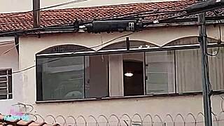 Fucked My Friend Bent Over on the Porch! Got Naked for the Public to See Our Gaping Pussies!