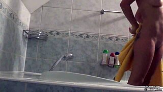 Wow, Camilla Moon fingering herself in bathroom is hot! 🔥