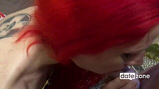 Datezone - fucking a redhead amateur with small tits