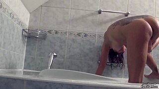 Wow, Camilla Moon fingering herself in bathroom is hot! 🔥