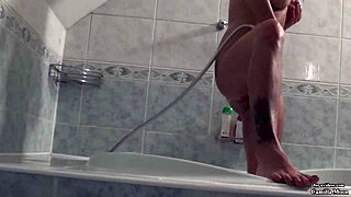 Wow, Camilla Moon fingering herself in bathroom is hot! 🔥