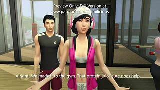 Horny girlfriend engages in outdoor sexercise cowgirl riding