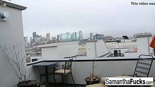 samantha saint home movie morning fun with big tits blonde masturbation pussy nude babe boobs solo tits