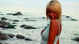 Masha strips down in a softcore solo tease.