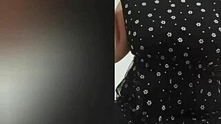 Busty Beauty in Black Clothes Shows Off Big Tits