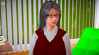 Exploring My New Family in Erotic Hentai Game