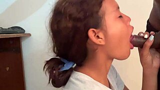 Tricked little stepsister into riding cock in flavors game