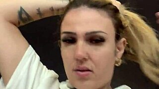 Sneaky glances at the gym, sweaty transparent shirt revealing hard nipples to everyone watching.