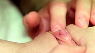 Close up clit licking pussy fingering loud moaning real orgasm