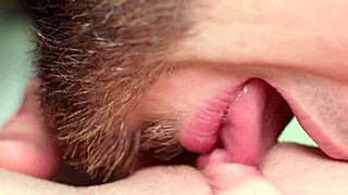 Close up clit licking pussy fingering loud moaning real orgasm
