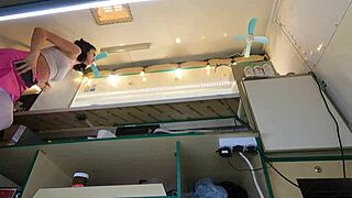 This Crazy Girl Doesn't Mind Being Upskirted At Work For Extra Money