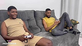 primo do pau grosso fucking ass and blowjob with big black cock