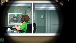 Jamie Showers Seductively