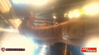 Kassandra masturbates in her bathroom for virtual casting, cumming wet and shaved!