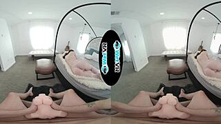 girlfriend helps with pov blowjob and creampie