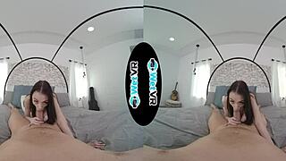 girlfriend helps with pov blowjob and creampie