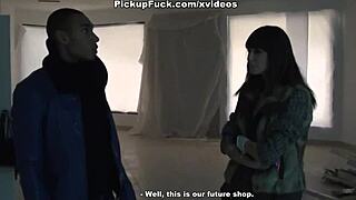 Brown cutie sucks cocks in mall pickup 😏