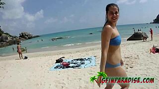 She asks, 'Want POV bareback sex at the hotel and beach with me?'
