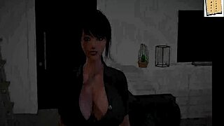 my new family 195: redhead erotic hentai game with big tits