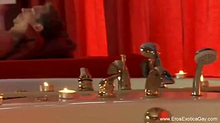 He indulges in a sensual massage, groping with erotic intent