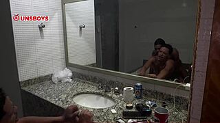 brazilian amateur gets roughly handled by big cock in doggystyle position