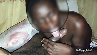 Landlord's son fucks sexyblackpumpkin in bedroom for rent.