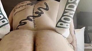 This chubby 18+ bear showed up and begged for my cock