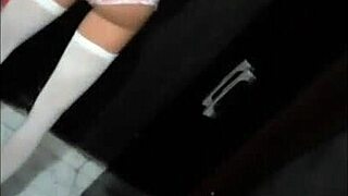 cute hentai doll in new panties gets toyed hard today.