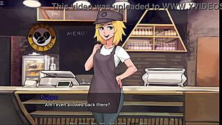 Watch hazel nut latte fucking her coworker's big cock again