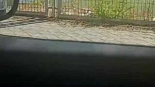 Latina Milf Fucks in Car with Mother-in-Law on Public Road