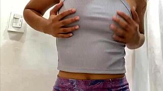 Hey, wanna see this cute girl lift her skirt?