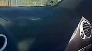 Latina Milf Fucks in Car with Mother-in-Law on Public Road