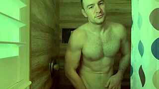 i prepare my muscular body for porn shooting backstage, feeling every inch