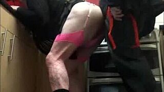 Crossdresser goes from ass to mouth in collection