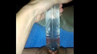 Wife Hayley Stretching Tight with Massive Dildo in Part 1