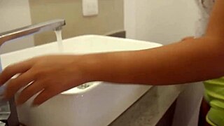 Indian babe with swollen nipples seduces the plumber. she rides his huge cock until climax.