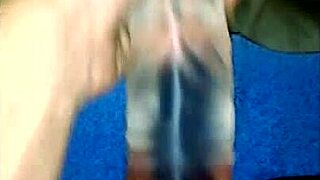 Wife Hayley Stretching Tight with Massive Dildo in Part 1