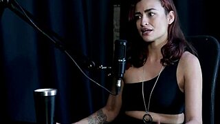 Kamilla Werneck's Orgy with Travesti in Sheer Red Lingerie