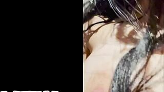 Latina teen with braces in casting interview