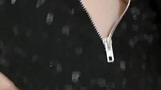 Elza Kom dominates in sexy nylon striptease